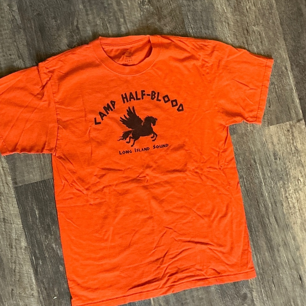 Port and Company Orange Percy Jackson Graphic Tee Size Medium